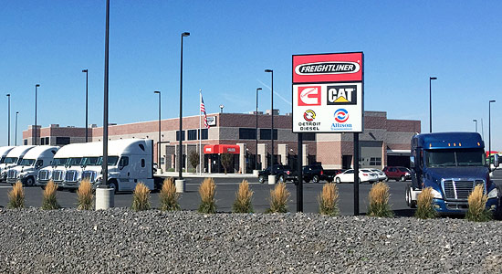 Warner Truck Centers building at Crossroads Point