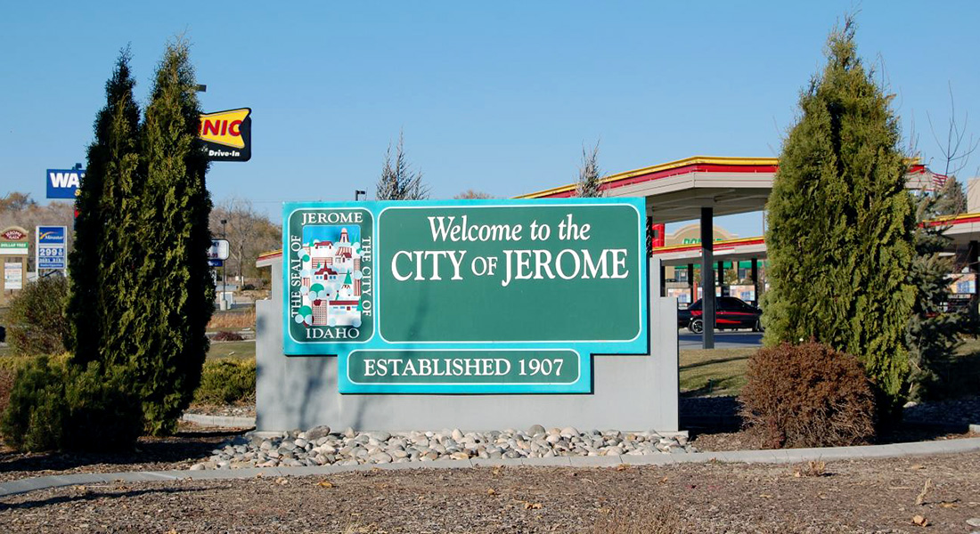 Welcome to the City of Jerome sign photo courtesy of KMVT