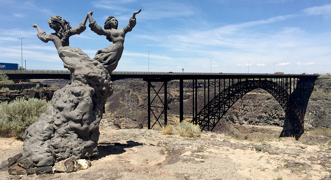 Perrine Bridge in Twin Falls County photo courtesy of Ritter Digital Consulting