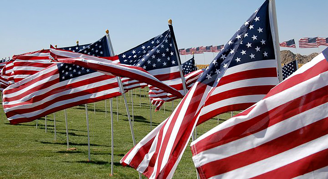 2015 Patriot Day Flag Memorial Display at Crossroads Point
