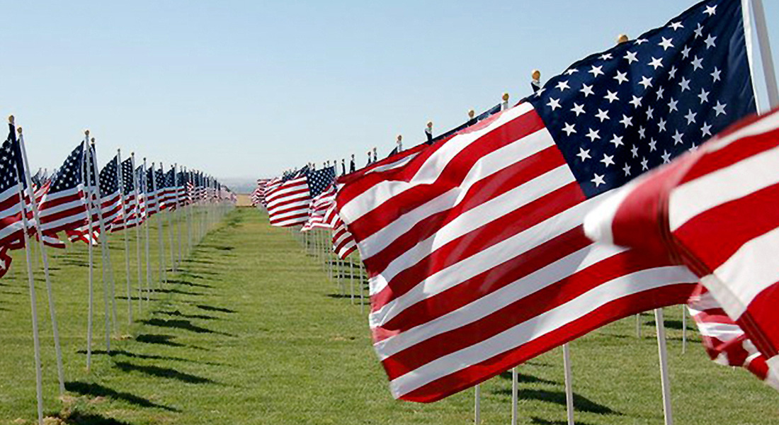 2021 Patriot Day Flag Memorial Display at Crossroads Point